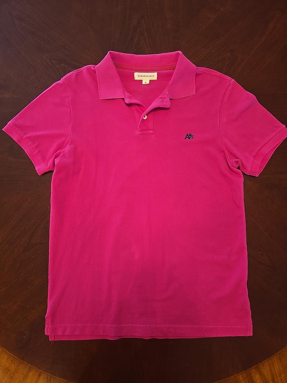 Aeropostale Men's Polo Shirt - Bright Pink